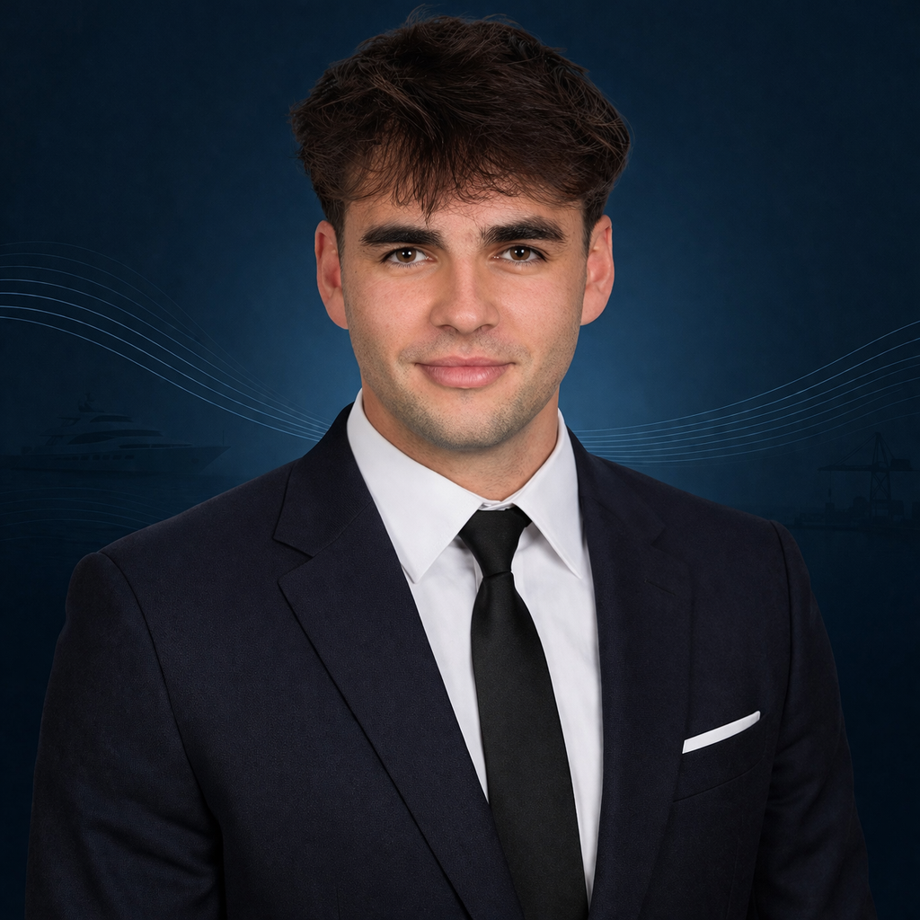 Superyacht crew on deck